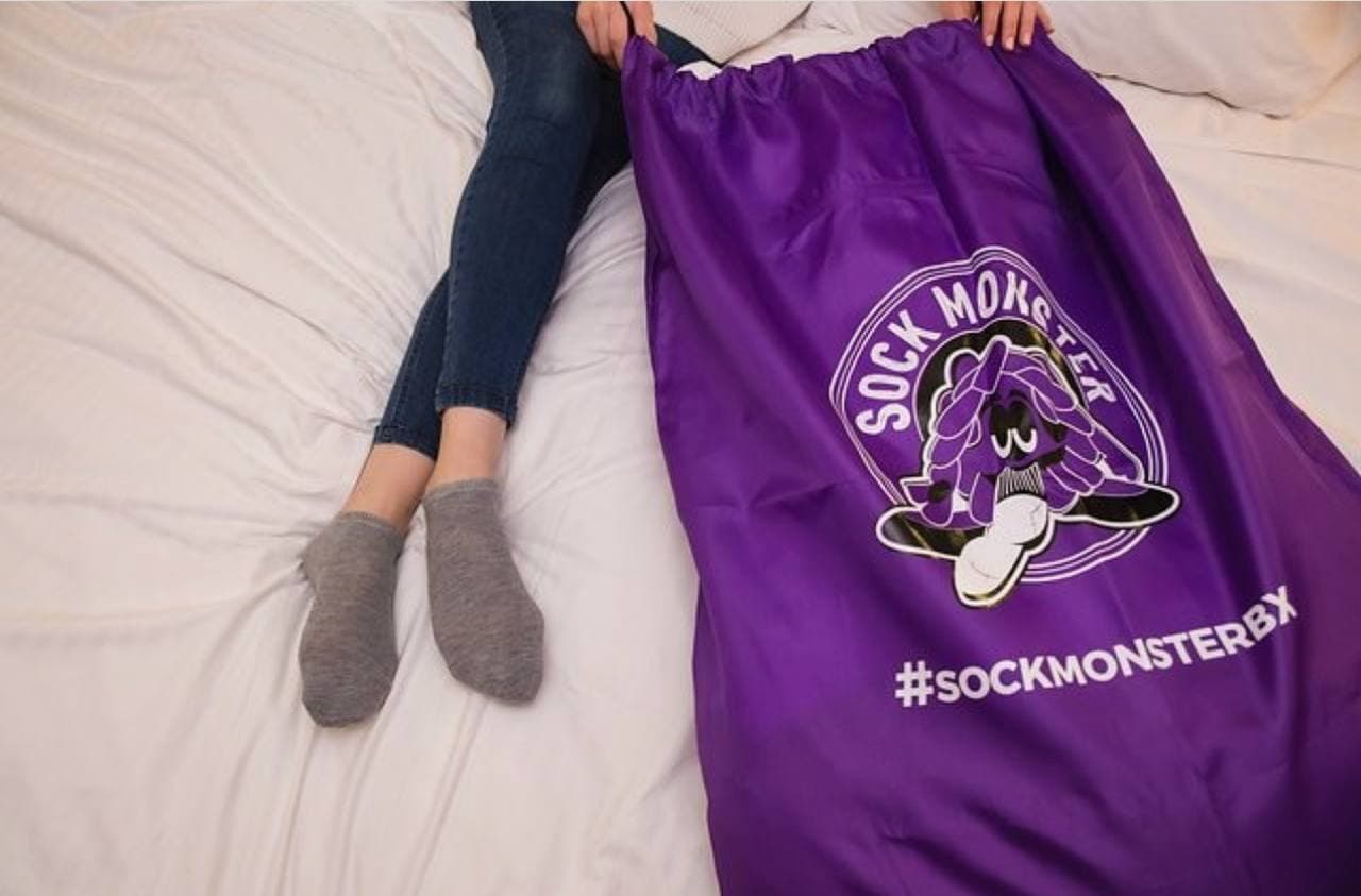 Sock Monster pickup and delivery visual
